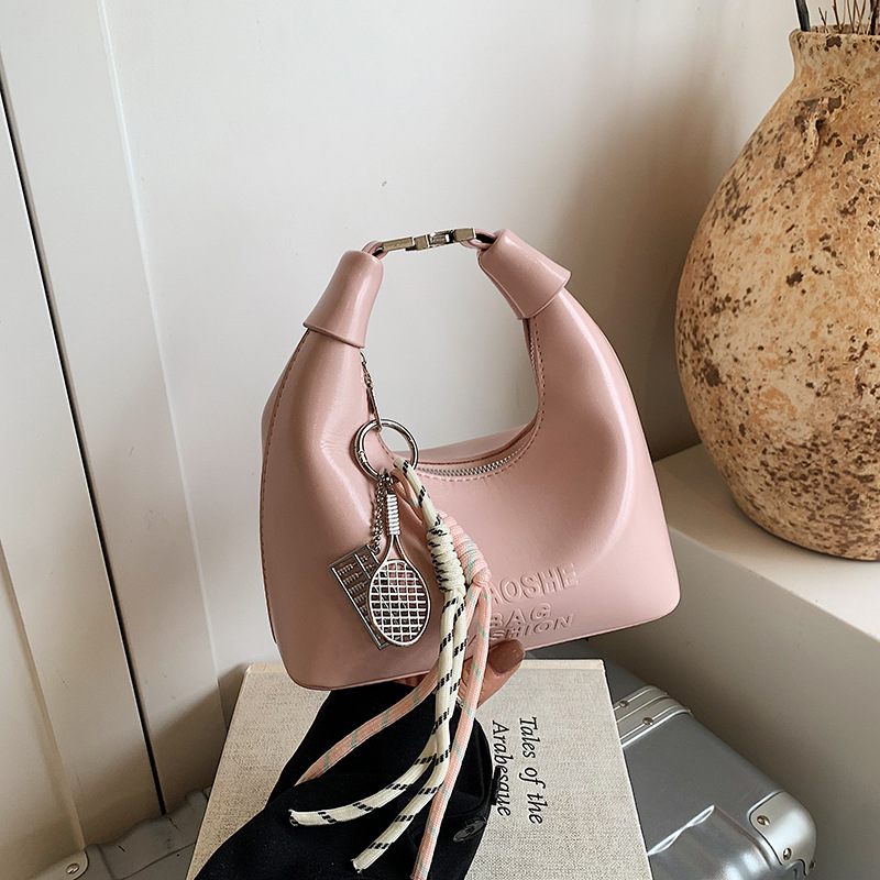 Simple and casual hand-held dumpling bag 2025 new style high-end fashion versatile single-shoulder bag for work and commuting crossbody details Picture