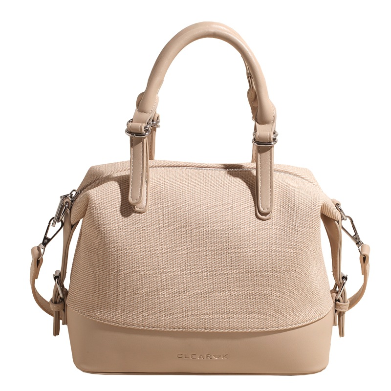 Simple bowling bag for women, 2025 new retro large-capacity commuter handbag, trendy and fashionable single-shoulder crossbody bag Item Picture