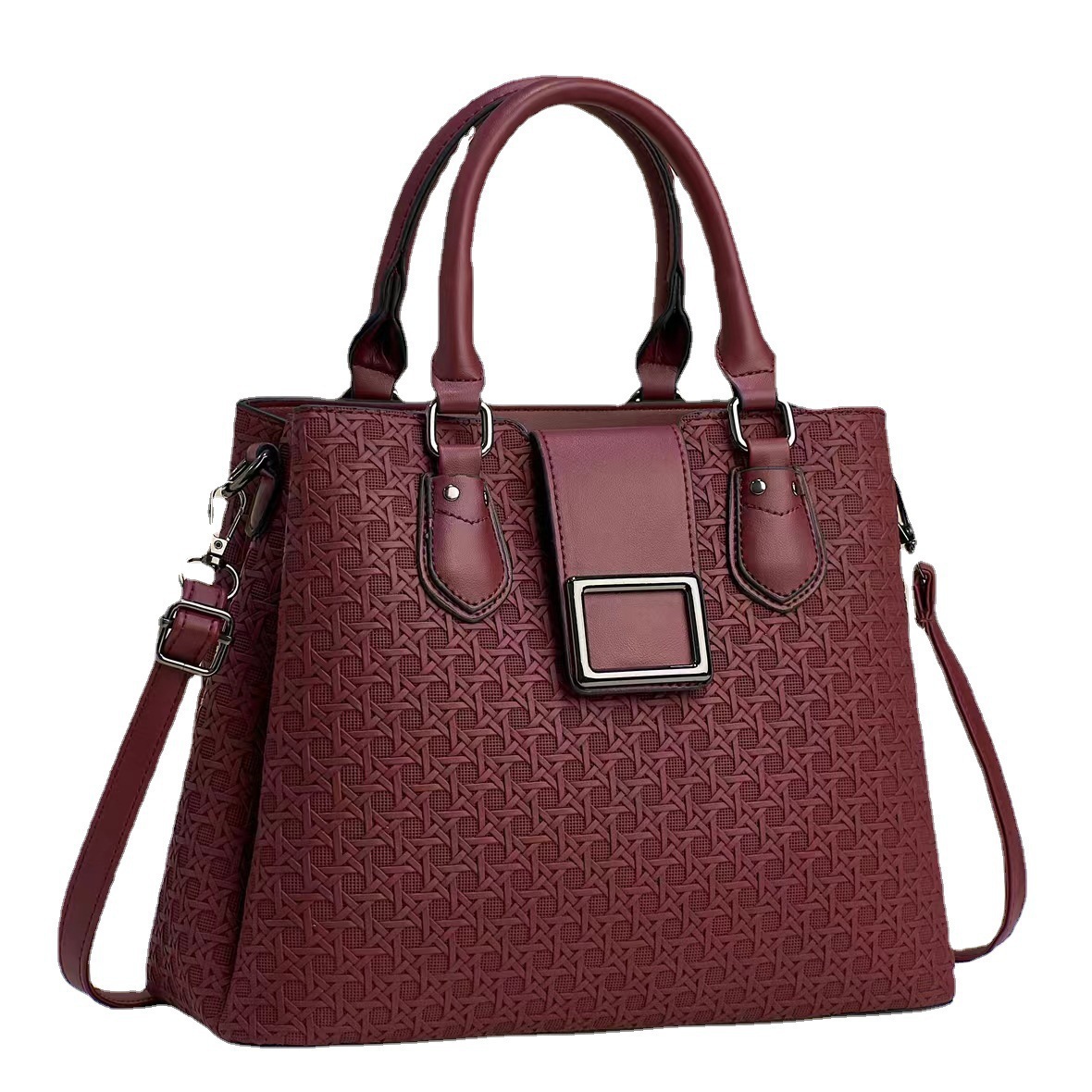 Grand single-shoulder cross-border crossbody bag 2024 new style for women, embossed and fashionable printed mom bag, versatile single-shoulder Item Picture