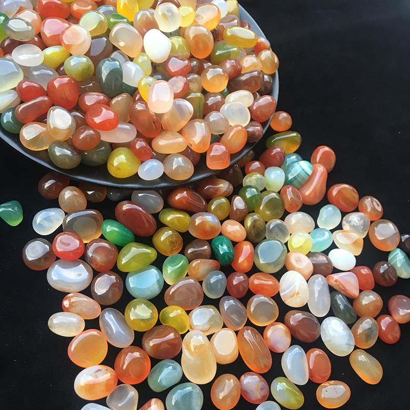 Nanjing Yuhua stone raw stones, natural pebbles, fish tank stones, flower POTS, colored pebbles, seven-color small stones, five-color stones Application Scenario