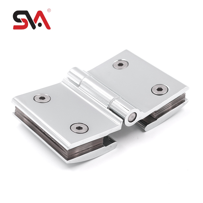Wholesale electroplated sand nickel brass double-sided movable bathroom glass door hinge grid hinge engineering accessories hardware Application Scenario