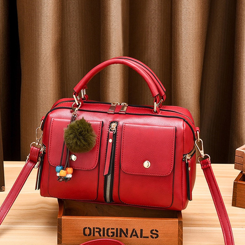 Women's bag 2024 new style handbag, fashionable shoulder bag, European and American trend PU leather pillow bag, crossbody bag, one-piece consignment details Picture