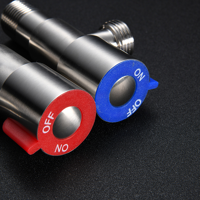 SUS304 stainless steel Angle valve, one-in and two-out switch, double-way and three-way Angle valve, toilet water heater stop valve Application Scenario