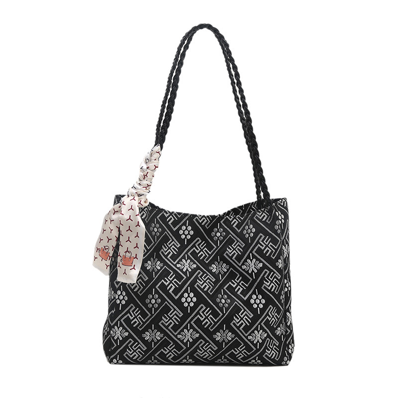 New Chinese-style versatile underarm bag for women, 2025 New national style versatile tote bag, fashionable and high-quality single-shoulder bag Item Picture