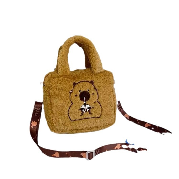 Cartoon Sanrio plush crossbody bag, Melody SpongeBob crossbody single-shoulder bag, doll, cartoon bag for girls Item Picture