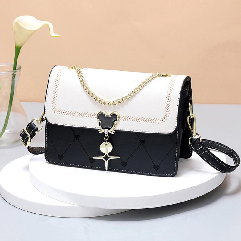 A trendy and versatile women's single-shoulder small square bag for summer 2023, a unique and charming gift bag for girls Specification drawing