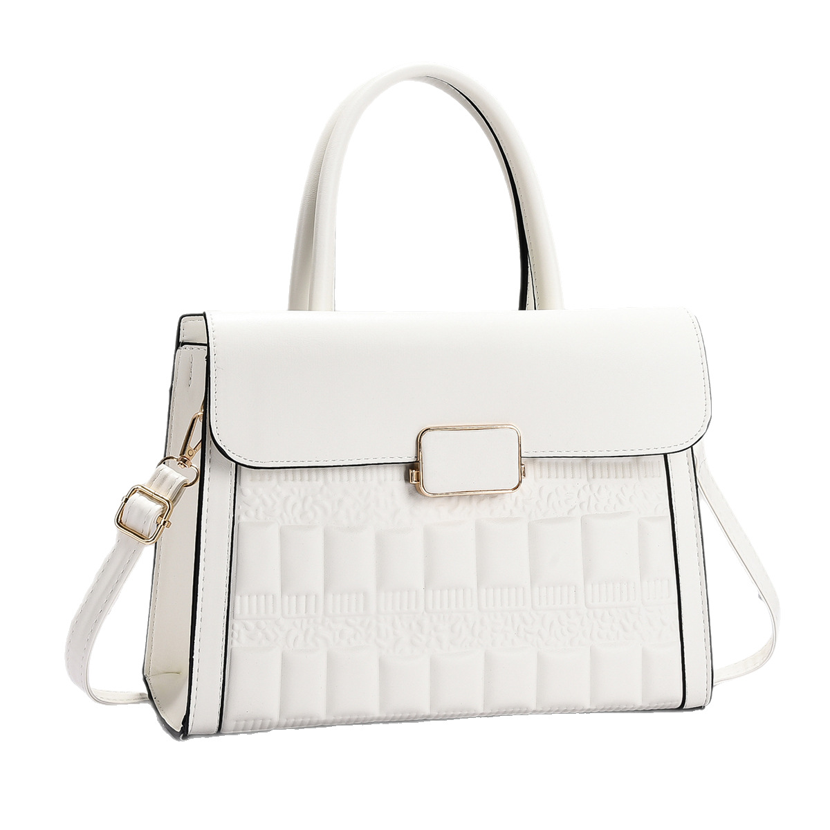 Bags Cross-border 2024 Spring New Personalized and fashionable embossed women's bag, high-quality single-shoulder crossbody handbag Item Picture
