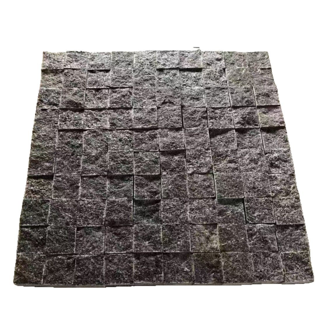Natural mushroom stone, horseshoe stone, small block stone, concave-convex surface exterior wall brick, grey villa garden exterior wall stone, granite Item Picture