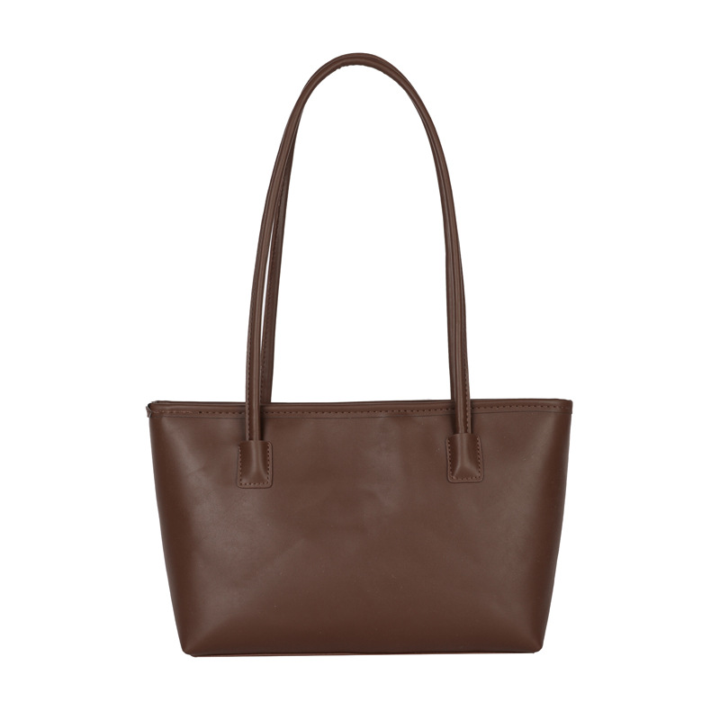 Cross-border trendy large-capacity soft-faced tote bag for women, multi-functional class and grocery shopping bag, hand-held bucket bag Item Picture