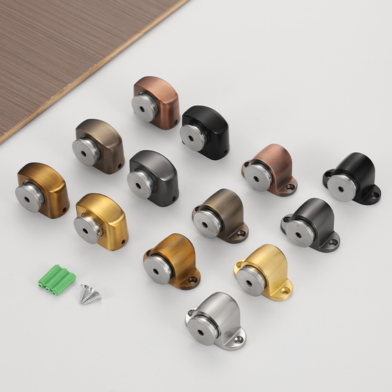 Zinc alloy strong magnetic floor suction, camera type floor-mounted door suction, motor type floor suction, powerful door suction for bedrooms and bathrooms Application Scenario