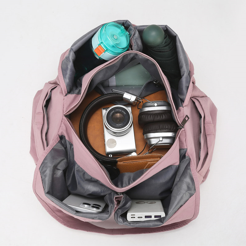 Oxford cloth large-capacity handbag, single-shoulder bag, dry and wet separation, travel, sports and fitness bag, travel bag, yoga bag Specification drawing