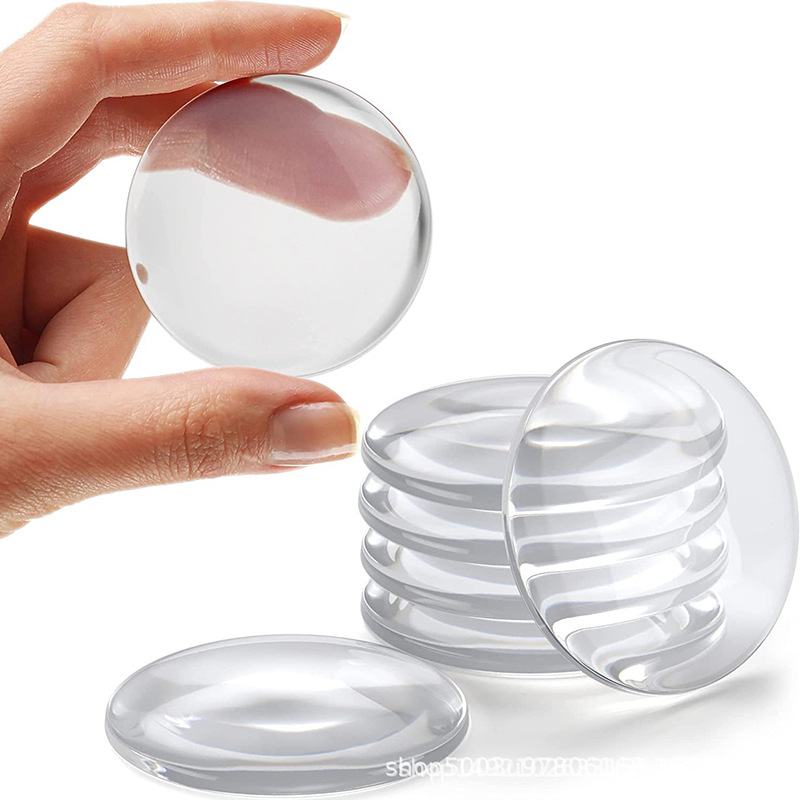 Cross-border TEMU Amazon transparent door handle anti-collision pad, no installation required, seamless silicone door stop handle, door top details Picture