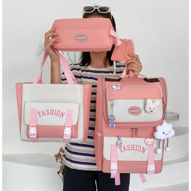 High appearance level, large capacity, lightweight, lightweight, versatile backpack, multi-functional tutorial bag for junior high school and senior high school students, handbag details Picture