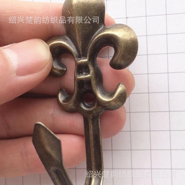 Curtain hooks, small orchid hooks, European-style wall hooks, binding straps, hanging balls, window decoration accessories, rose and peony hooks Specification drawing