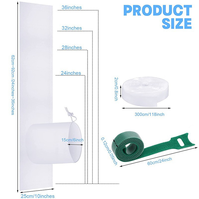 Air conditioning window sealing kit for mobile air conditioning dryer ventilation opening sealing kit AC window sealing kit details Picture