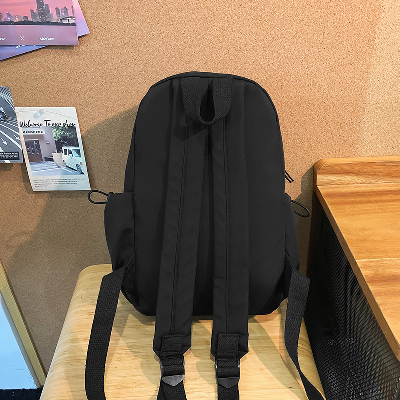 2024 New trendy brand backpacks for men, Japanese-style casual, versatile and simple small backpacks, college student school bags for women Specification drawing