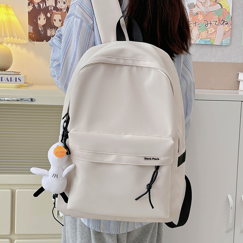 A versatile and trendy schoolbag for college students and a simple backpack for female high school students to commute to school Specification drawing