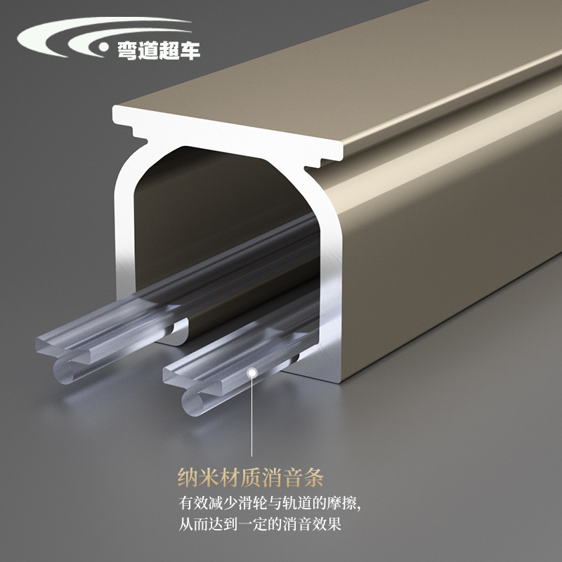 2.5MM extra-thick heavy-duty curtain rail, aluminum alloy silent curtain rail, top-mounted single rail and double rail curtain slide rail Application Scenario