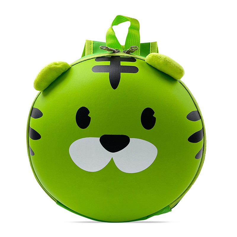 Baby and children's 3D cartoon eggshell anti-wandering backpack, tiger, strawberry, penguin, chick kindergarten schoolbag Item Picture