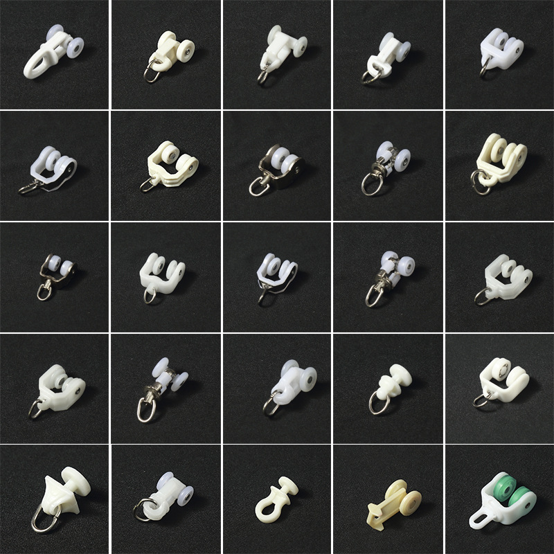 Direct sales from the manufacturer of curtain pulleys, curtain accessories, track pulleys, old-fashioned straight rails, curved rails, wheels, and roller wheels full figure