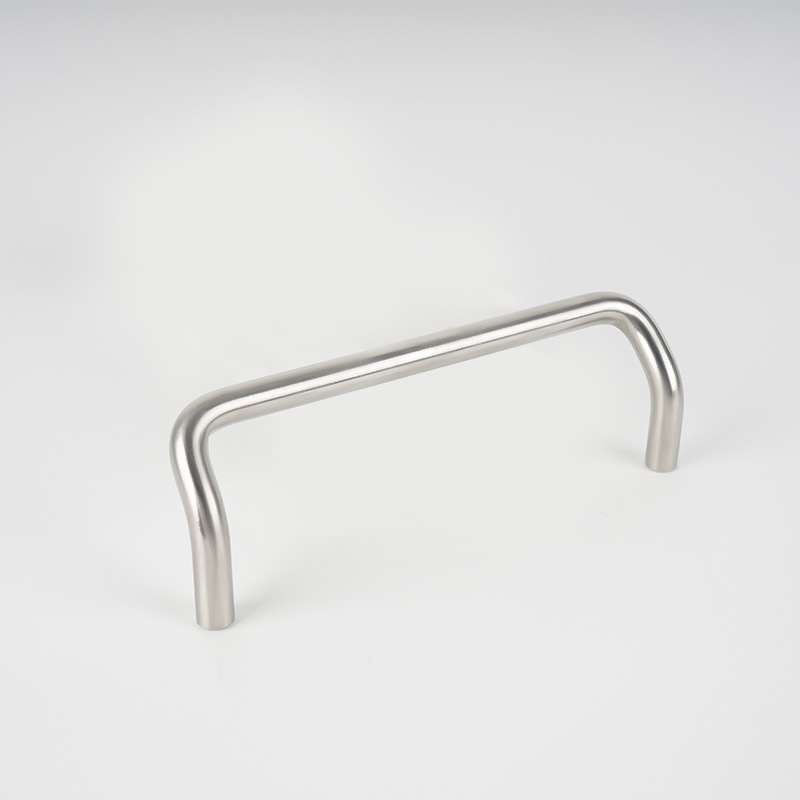 Stainless steel double bent handle, white steel distribution box drawer welded handle, industrial solid handle, stainless steel handle Specification drawing
