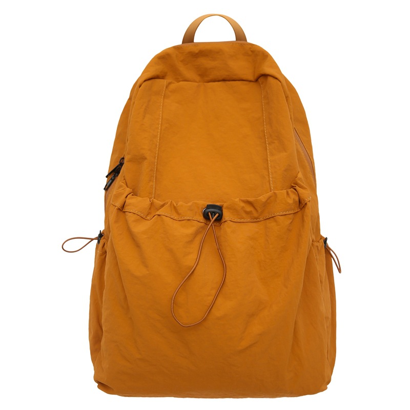 Japanese-style lightweight, pleated, large-capacity travel backpack for men, simple and versatile backpack for commuting, college student schoolbag for women Item Picture