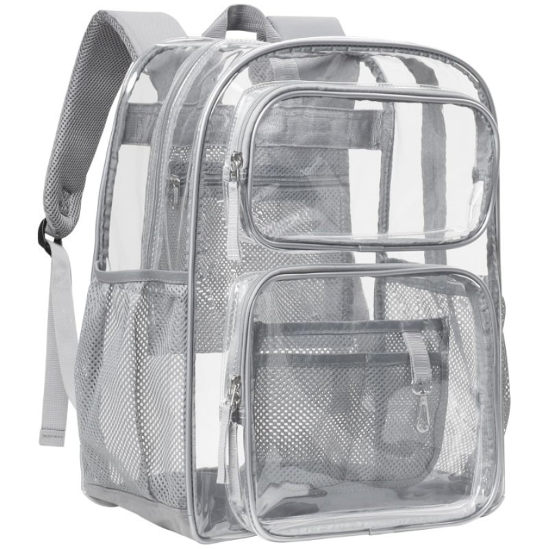 New cross-border storage backpack in stock, large-capacity waterproof pvc backpack, unisex backpack, student bag Item Picture