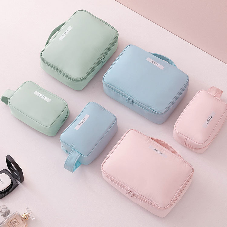 Large-capacity hand-held makeup bags in an ins style, high-end storage bags for travel and outings, waterproof portable makeup bags are now available for order details Picture