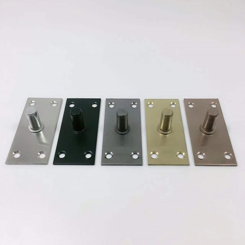 XEI3 glass door top axle plate, top axle stainless steel, black titanium gold, rose gold simple door axle, top axle and floor spring Specification drawing