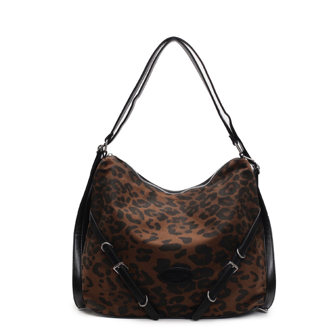 A new American-style hot girl style single-shoulder tote bag for women's autumn and winter, featuring a multi-functional backpack in the school style Item Picture