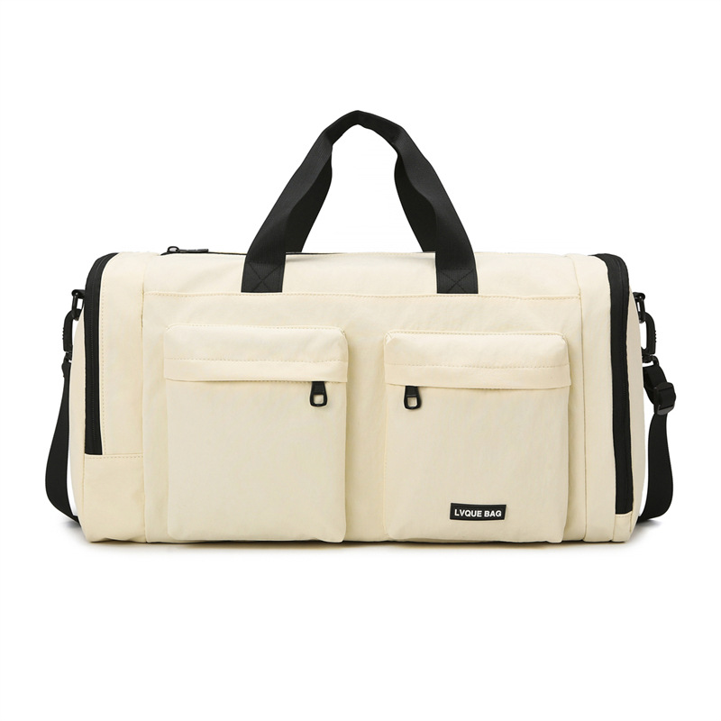 New cross-border travel bags, foldable large-capacity fitness bags, men's and women's handbags, short-distance travel lightweight storage bags Item Picture