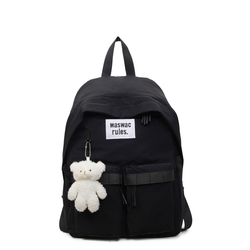 A new, stylish and versatile summer backpack with a high level of appearance for female college students in 2025. It's a color-block backpack Item Picture