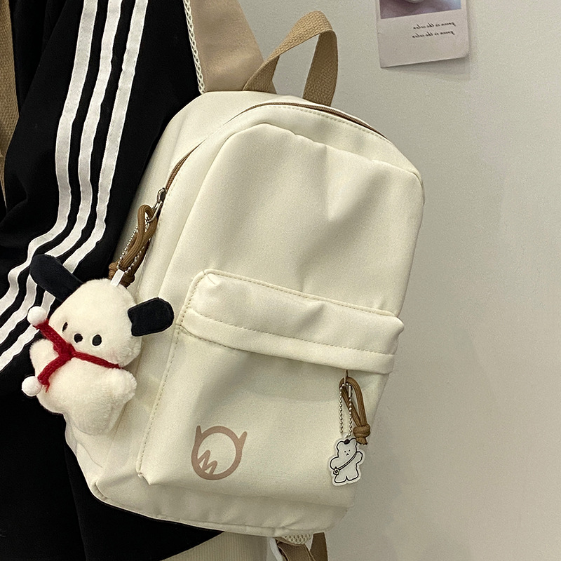 Simple and casual, for primary school, junior high school and college students, this Korean-style color-blocking, fresh and light backpack is lightweight and has a large capacity Specification drawing
