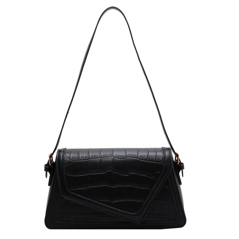The new 2024 trendy and fashionable women's bag is a versatile and casual crossbody single-shoulder small square bag with a simple underarm flip cover Item Picture