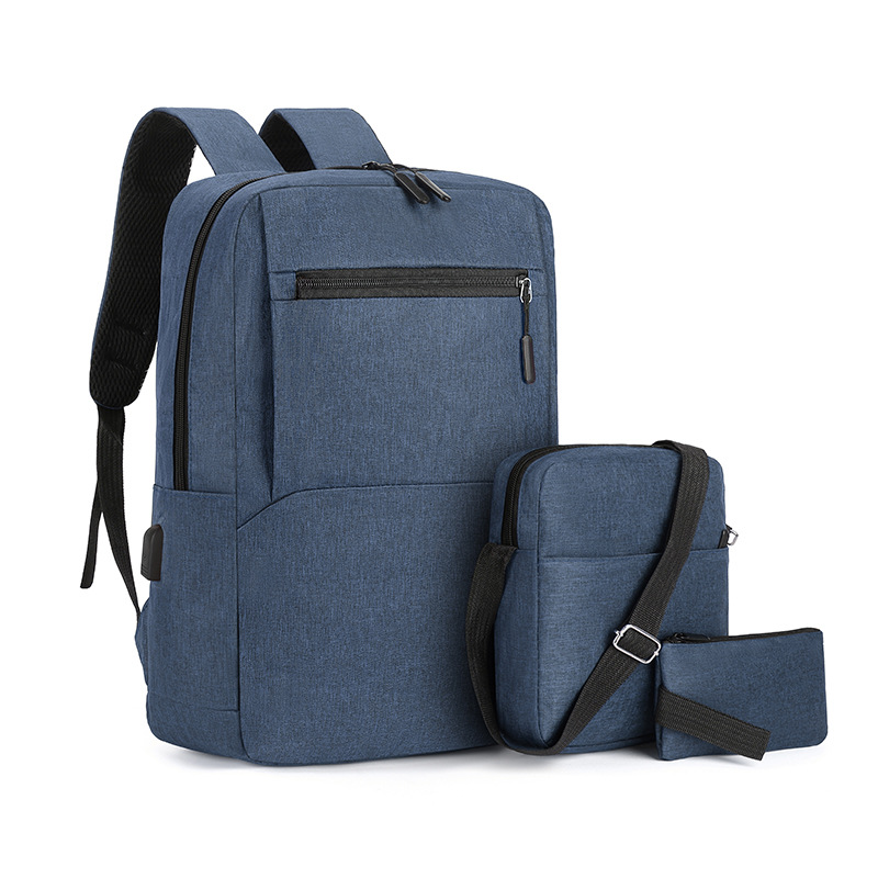 Fashionable business laptop backpacks, men's and women's casual backpacks, simple and lightweight student schoolbags in stock for wholesale Item Picture