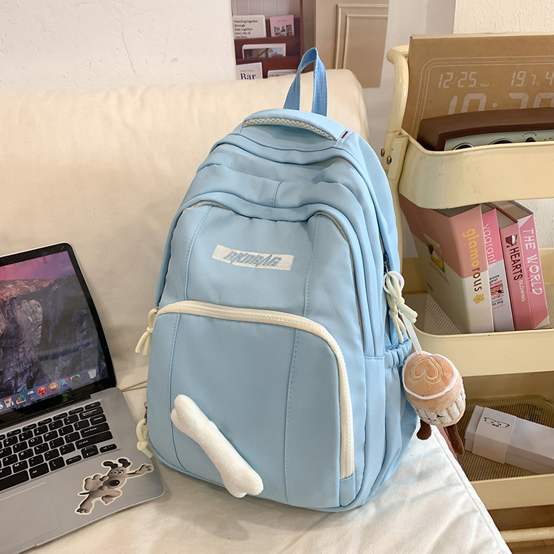 Japanese-style schoolbag, large-capacity school-style backpack for girls in junior and senior high school, casual travel, and lightweight backpack for primary school students with reduced load details Picture