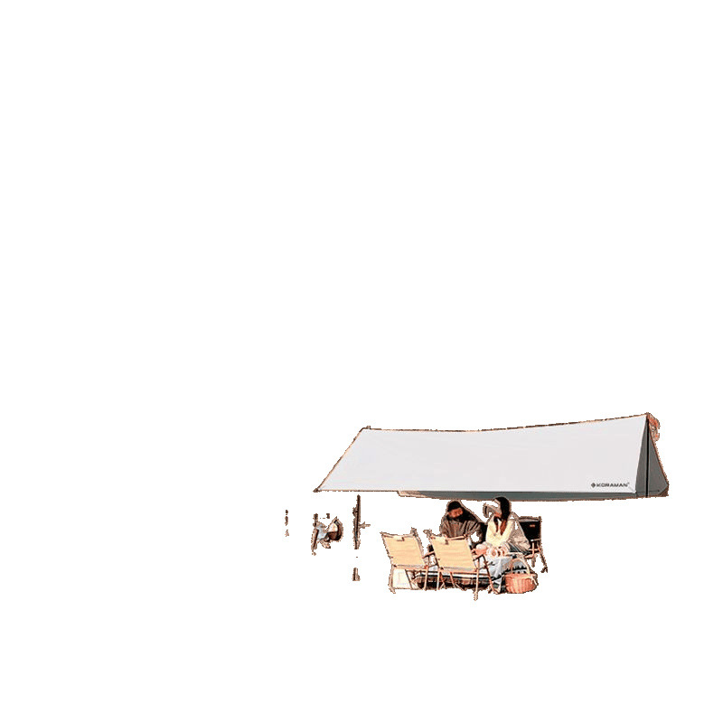Outdoor camping canopy tent, lightweight canopy fabric, rainproof, sun-proof and sunshade canopy, camping and picnic equipment Norfan Item Picture