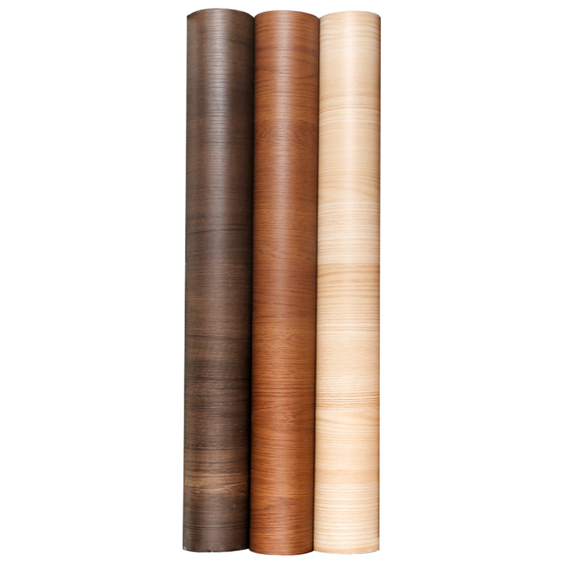 Cross-border exclusive wallpaper self-adhesive waterproof wood-grain imitation pvc kitchen cabinets, tables and chairs seamless furniture renovation stickers and sticky notes Item Picture