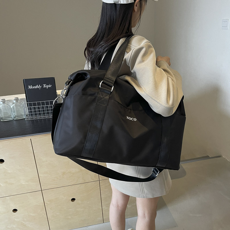 New Korean version sports and fitness bag for men and women, large-capacity business trip short-distance luggage bag, lightweight and casual boarding travel bag Specification drawing