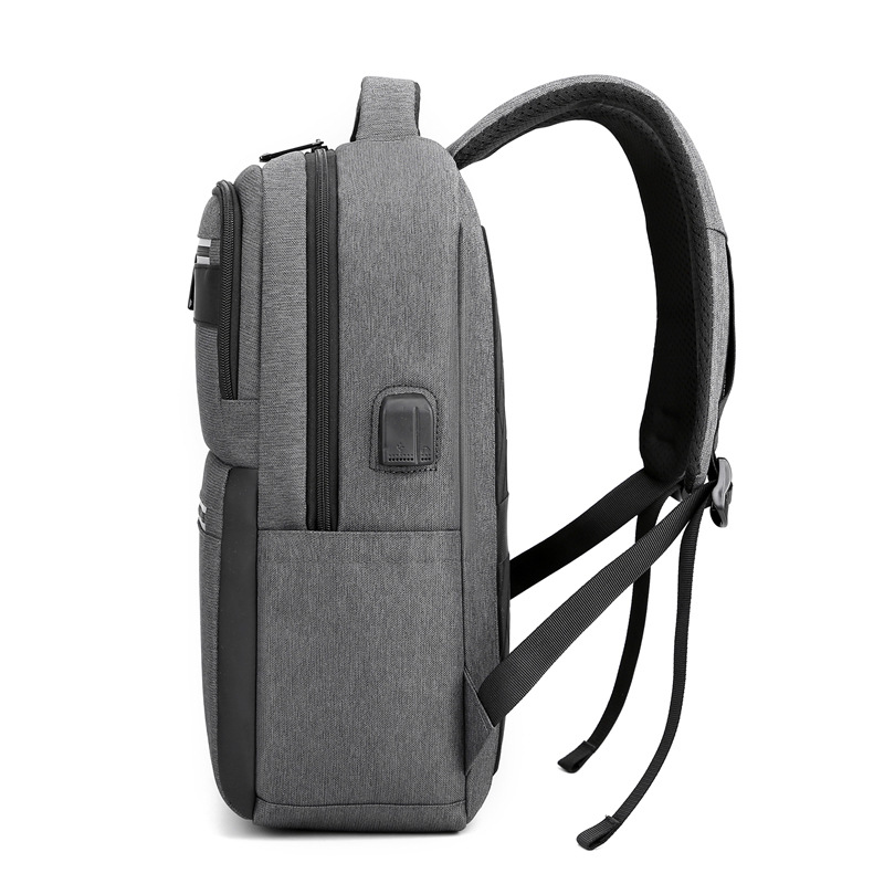 Cross-border simple business backpack, multi-functional computer bag, men's large-capacity USB charging travel bag Specification drawing
