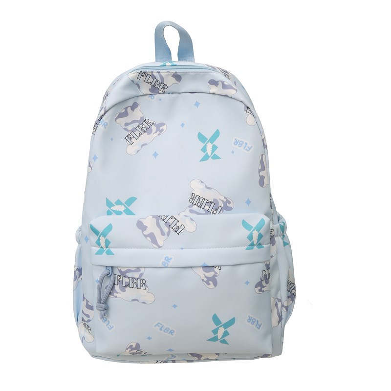 New and fresh high school student backpack, junior high school student and female student backpack, large capacity, high appearance level computer bag Item Picture