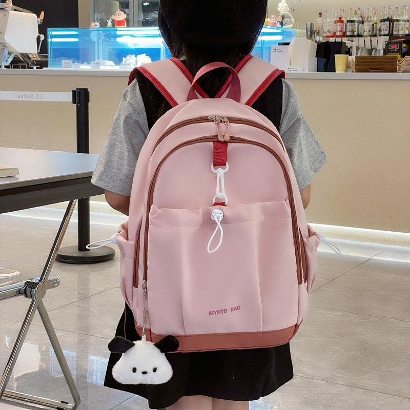 New simple backpack travel and study bags for children in grades one, two and three to protect the spine and reduce the burden details Picture