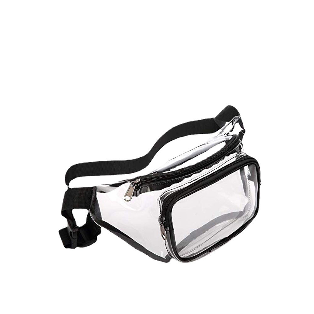 Amazon's new PVC transparent bag for sports, running, outdoor waist bags, waterproof rafting, fitness and travel portable bags Item Picture
