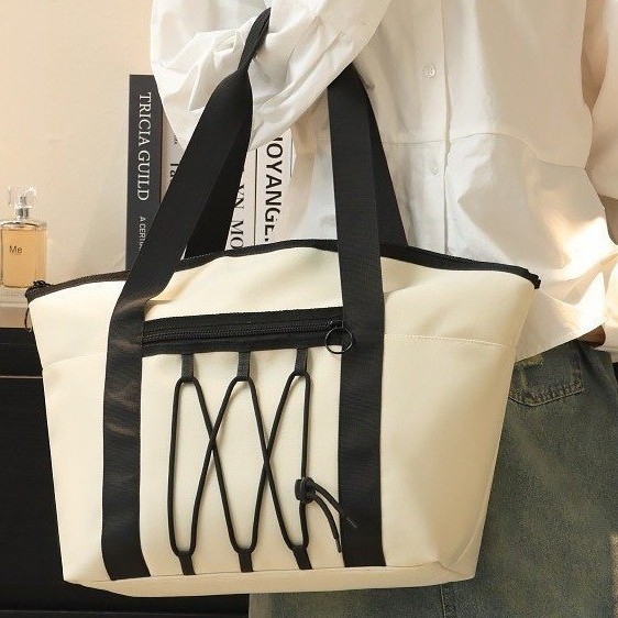 Short-distance travel single-shoulder luggage bag, large-capacity hand-held travel bag, fashionable commuting yoga and fitness bag, tote bag details Picture