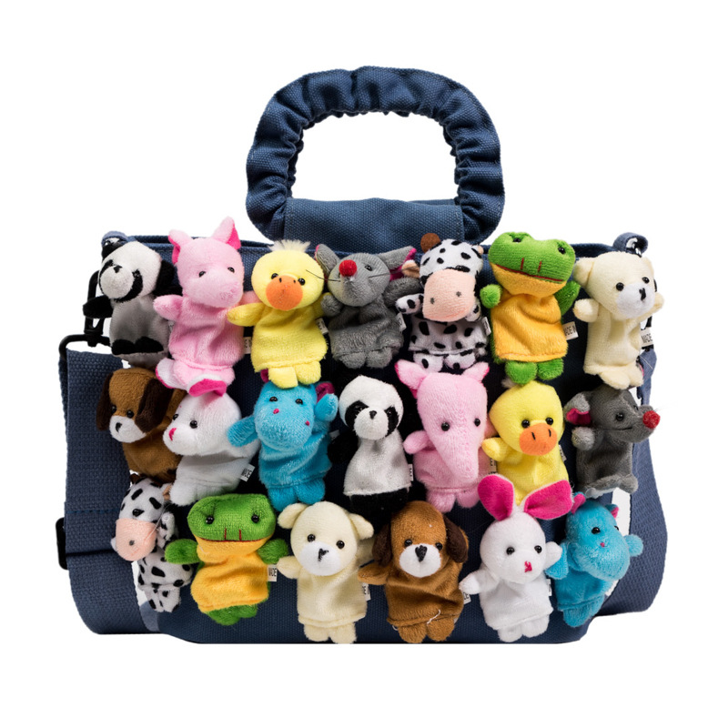 Spring 2025 new cartoon handbag, plush and cute little animal handbag, casual girl single-shoulder crossbody bag Item Picture