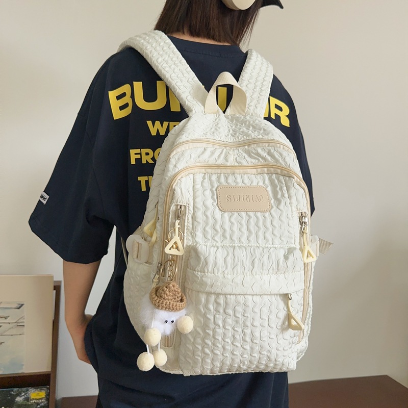 New cross-border schoolbag for girls, simple school style, large capacity backpack for junior high school, senior high school and primary school students, Korean version travel backpack Application Scenario