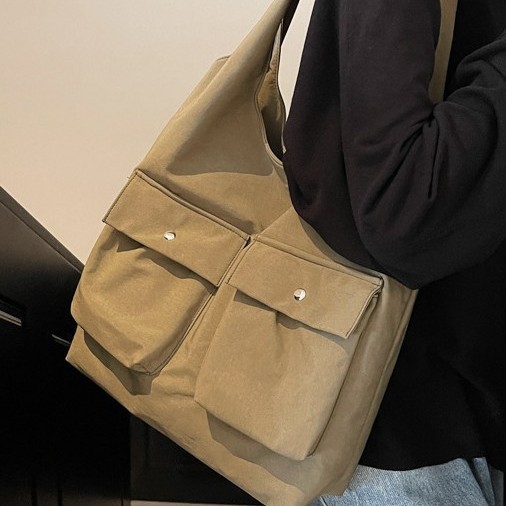 The new spring and summer style tote bag for work and commuting, 2025 large-capacity casual single-shoulder women's bag Specification drawing