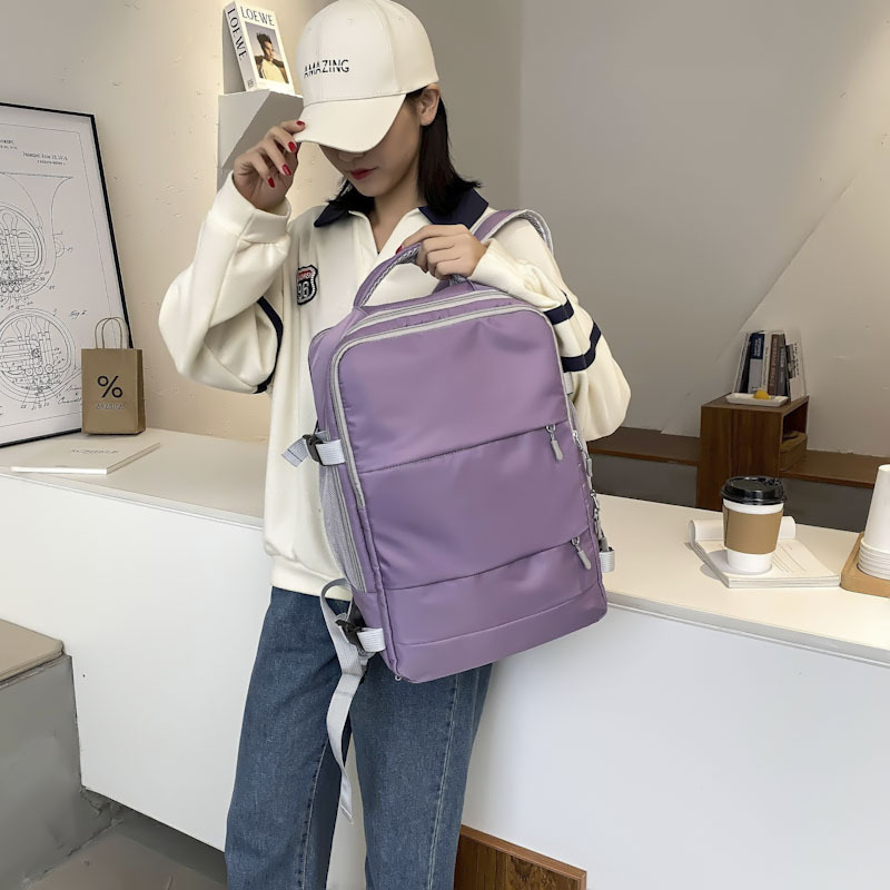 2025 New fashionable men's and women's computer bag, multi-functional travel backpack, large-capacity outdoor travel mommy bag details Picture