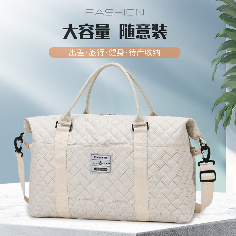 New dry-wet separation travel bag for women, large-capacity lightweight casual outdoor sports bag, Oxford fabric maternity bag full figure
