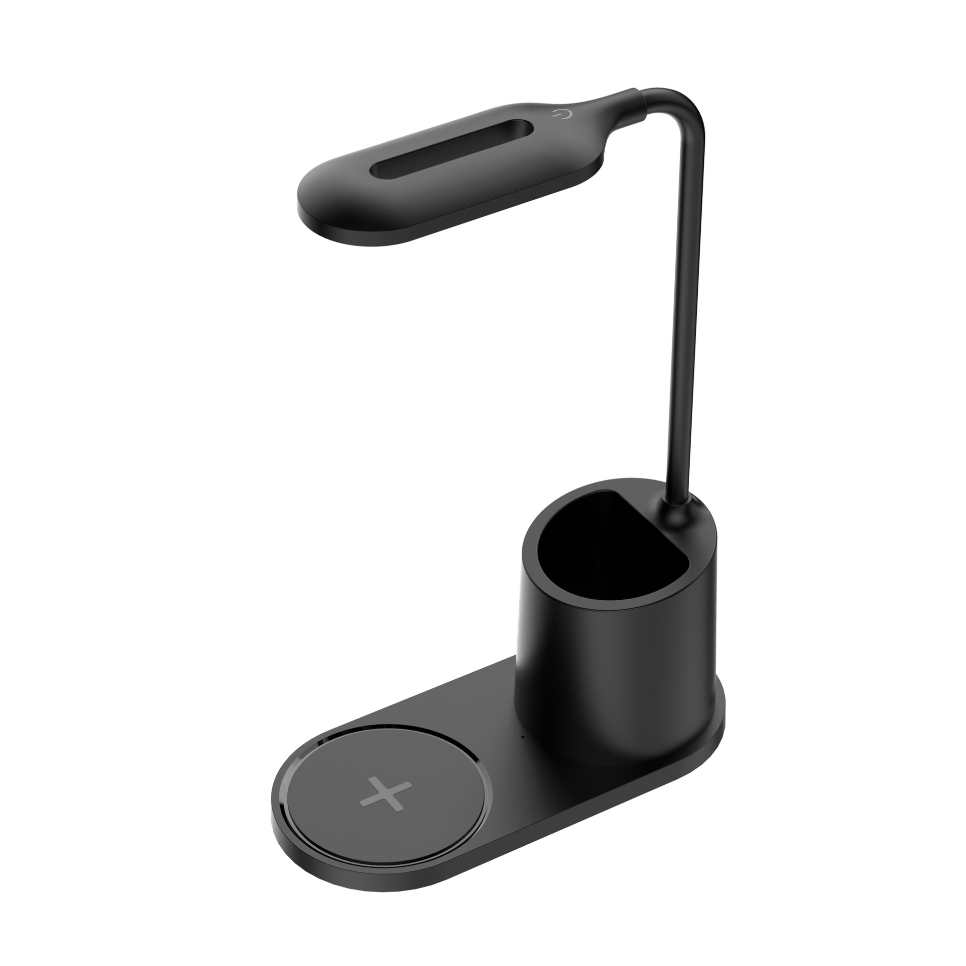 15W pen holder desk lamp wireless charger, multi-speed desk lamp fast charging wireless charger, outdoor home lighting full figure
